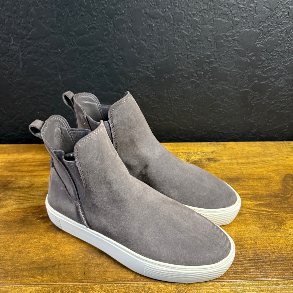 UGG Mauna 1112467 Grey Suede High Top Fashion Sneaker Boots Womens Size 11
